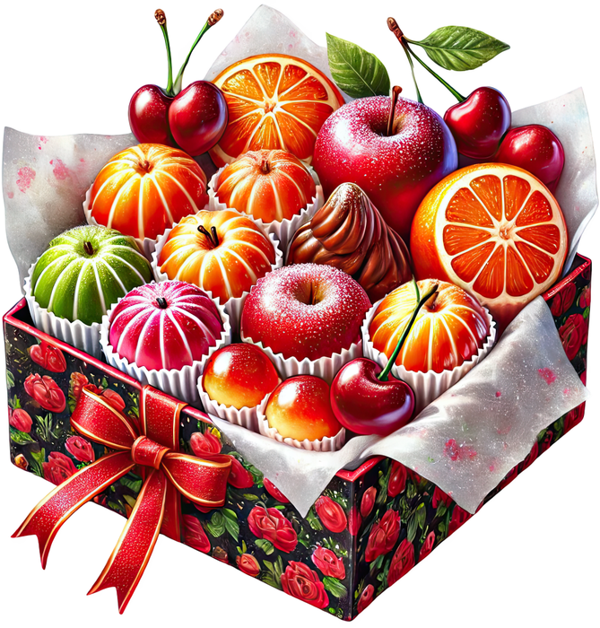 Motivtransfer 8429 Weihnachtliche Leckereien Früchte