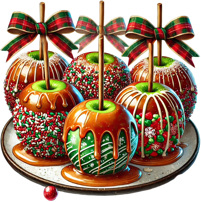 Motivtransfer 8431 Weihnachtliche Leckereien Kandierte Äpfel