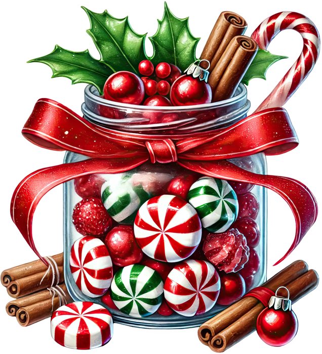 Motivtransfer 8432 Weihnachtliche Leckereien Zuckerstange