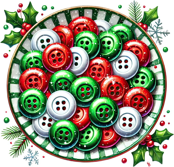 Motivtransfer 8443 Weihnachtliche Leckereien Zuckerknöpfe