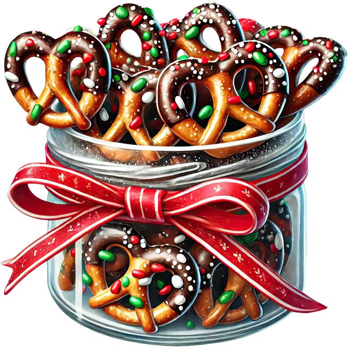 Motivtransfer 8457 Weihnachtliche Leckereien Brezeln