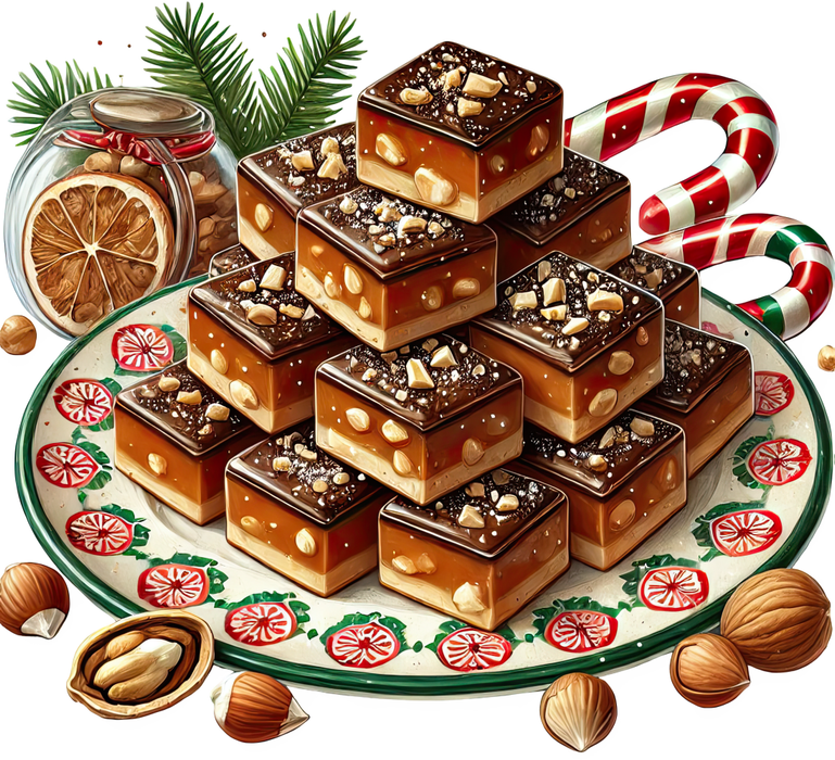 Motivtransfer 8461 Weihnachtliche Leckereien Nougat