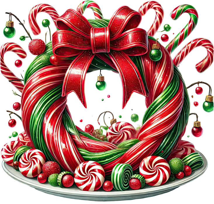 Motivtransfer 8464 Weihnachtliche Leckereien Zuckerring