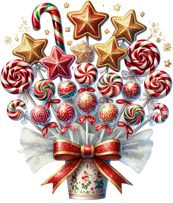 Motivtransfer 8465 Weihnachtliche Leckereien Lollies