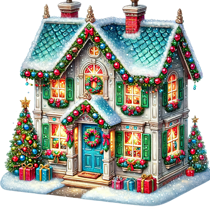 Motivtransfer 8478 Weihnachtliches Haus