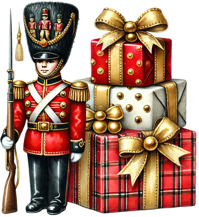 Motivtransfer 8479 Soldatenfigur und Geschenke