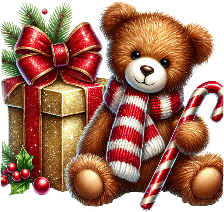 Motivtransfer 8500 Teddy mit Zuckerstange