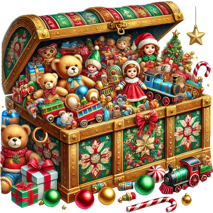 Motivtransfer 8506 Truhe voll Geschenke