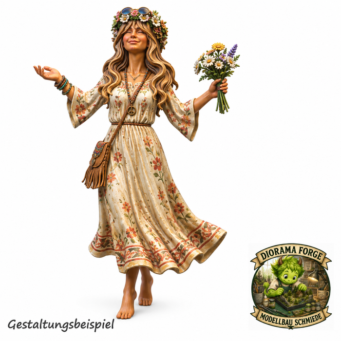 Hippie Blumenmädchen - (DF-850)