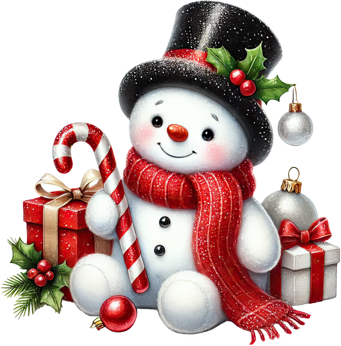 Motivtransfer 8514 Schneemann mit Hut