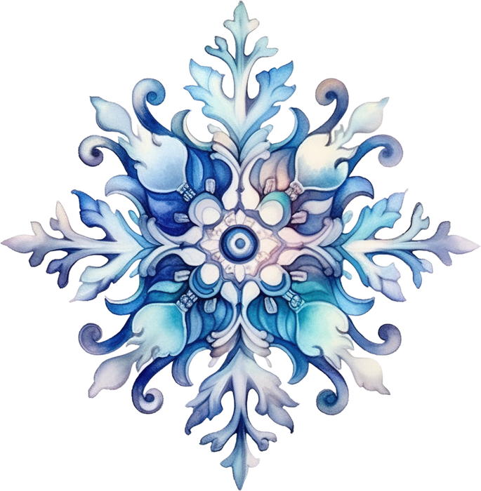 Motivtransfer 8559 Bunte Schneeflocke