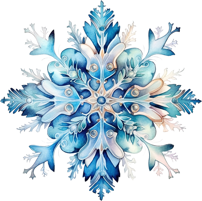 Motivtransfer 8567 Bunte Schneeflocke