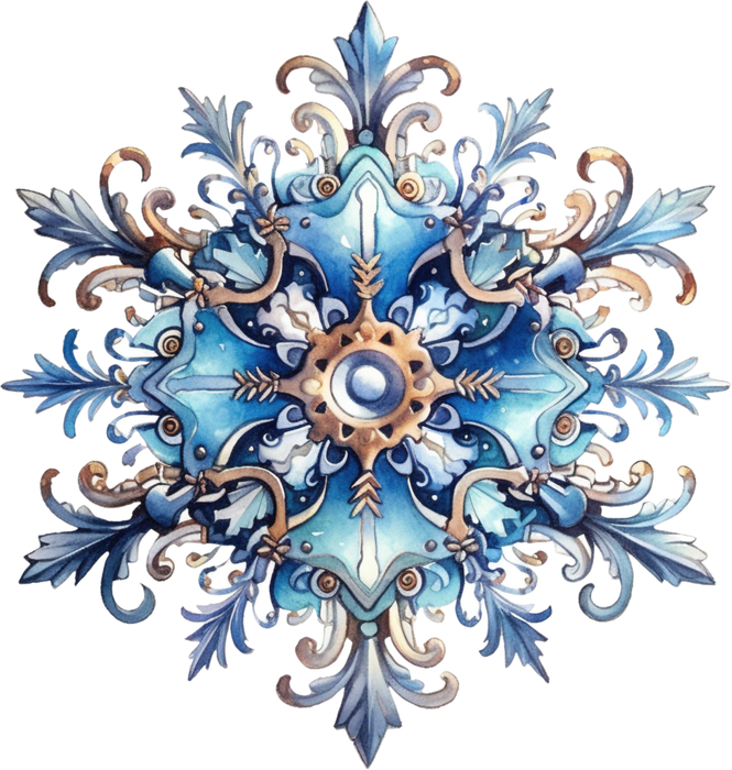 Motivtransfer 8569 Bunte Schneeflocke