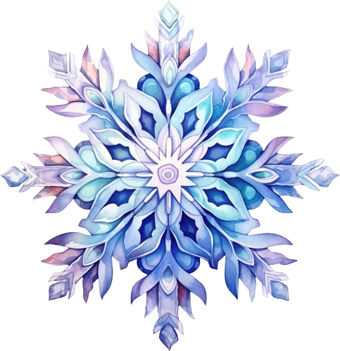 Motivtransfer 8572 Bunte Schneeflocke