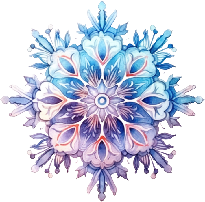 Motivtransfer 8574 Bunte Schneeflocke