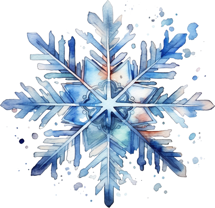 Motivtransfer 8579 Bunte Schneeflocke