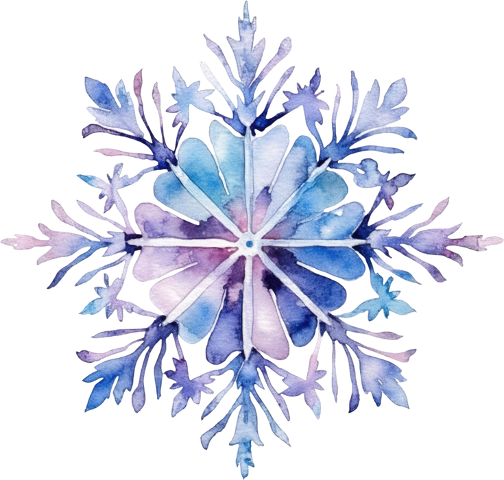 Motivtransfer 8584 Bunte Schneeflocke
