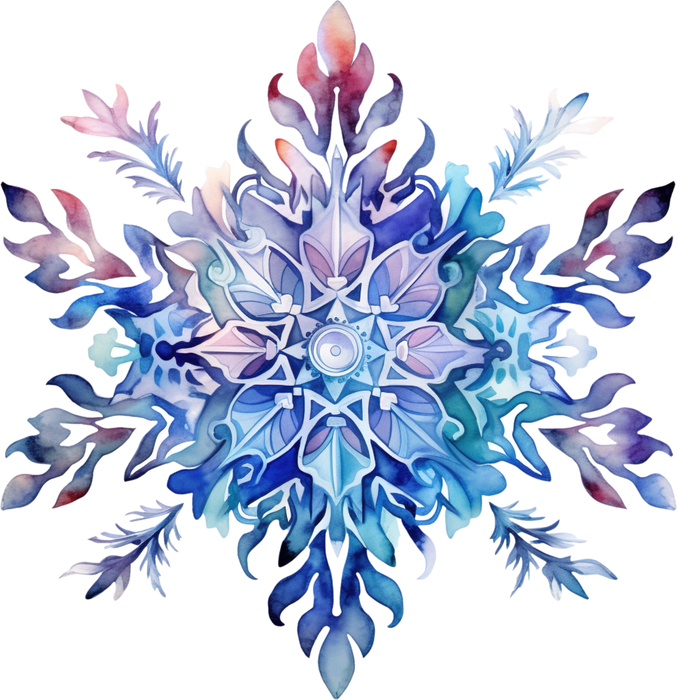 Motivtransfer 8585 Bunte Schneeflocke