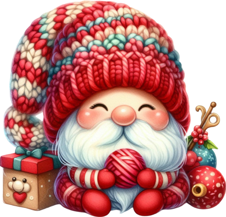 Motivtransfer 8601 Kleiner Weihnachtsgnom freut sich