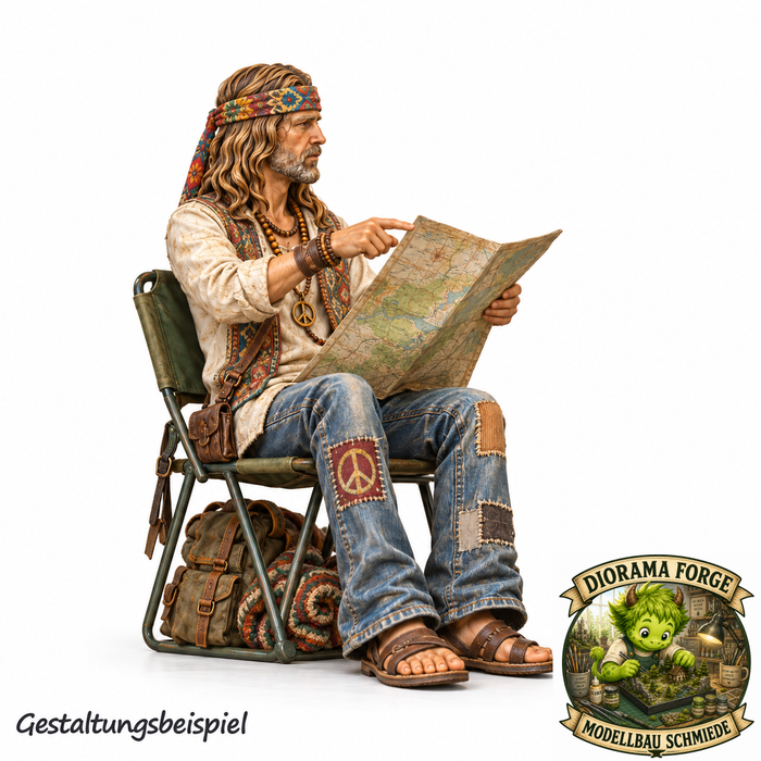 Hippie Landkarten Planer - (DF-860)