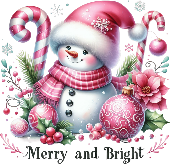 Motivtransfer 8620 Schneefrau Merry and Bright