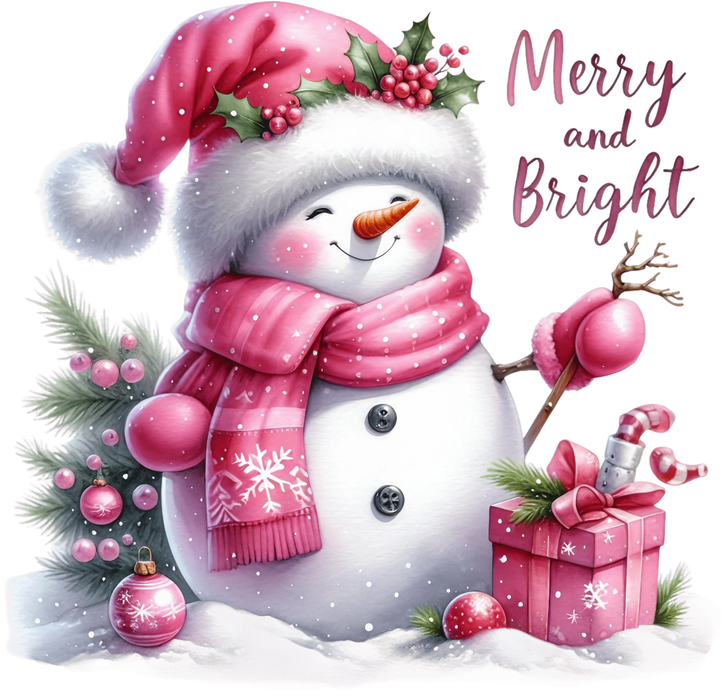 Motivtransfer 8623 Schneefrau Merry and Bright
