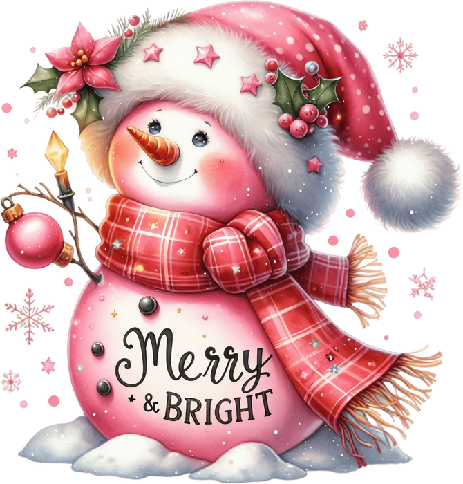Motivtransfer 8628 Schneefrau Merry and Bright