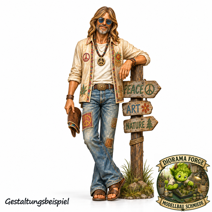 Hippie lehnt sich an - (DF-862)