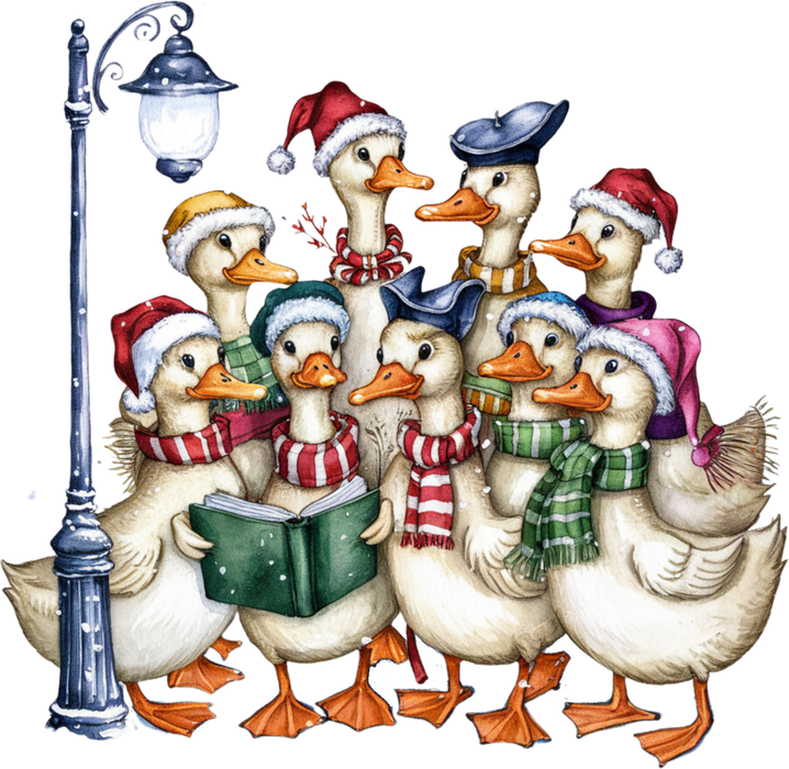 Motivtransfer 8655 Ente im Chor