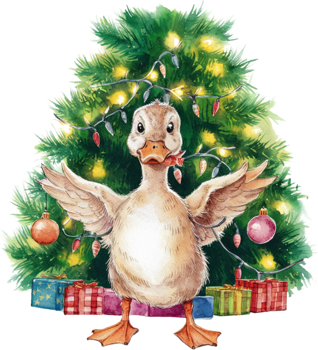 Motivtransfer 8657 Entchen unterm Tannenbaum