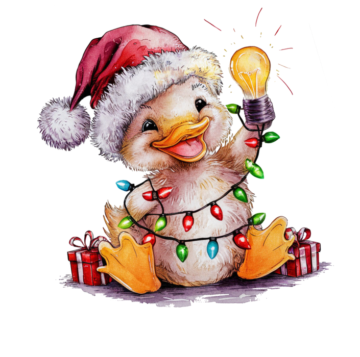 Motivtransfer 8661 Kleine Ente mit Lampe