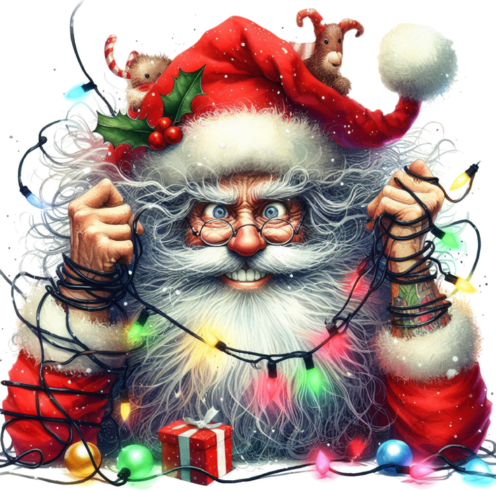 Motivtransfer 8682 Funny Santa verschmitzt schauend