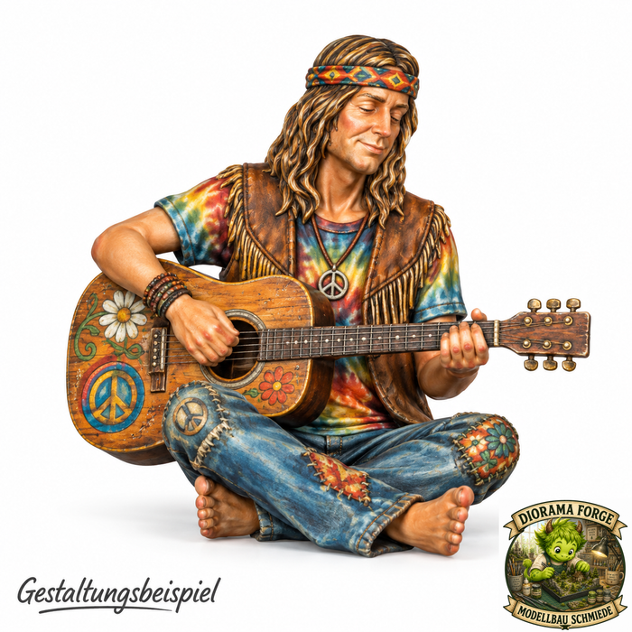 Hippie mit Gitarre - (DF-870)