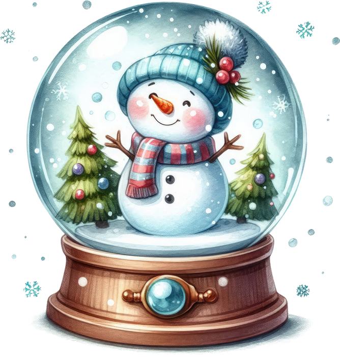 Motivtransfer 8720 Schneekugel mit Schneemann