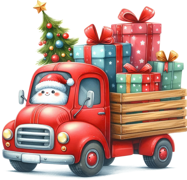 Motivtransfer 8726 LKW mit Geschenken