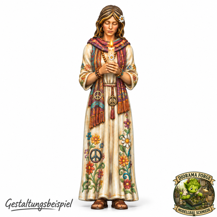 Hippie mit Kerze - (DF-872)