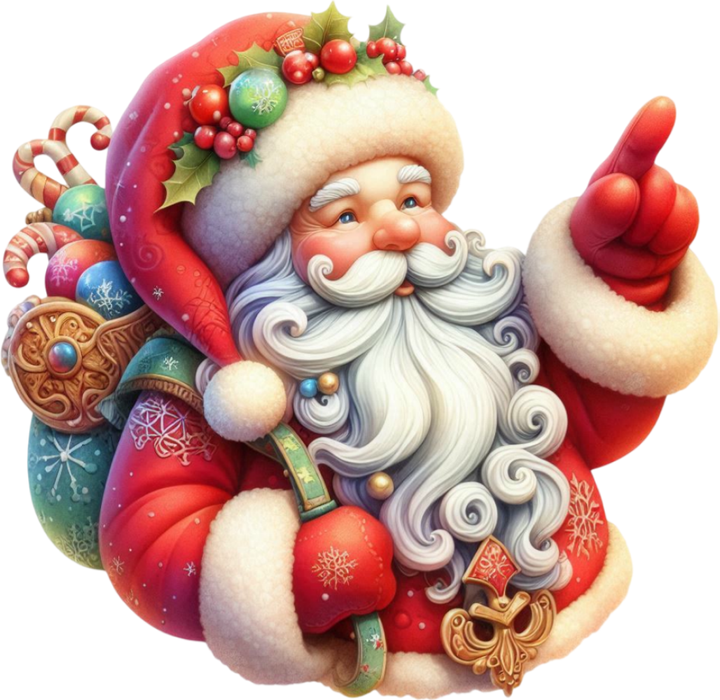 Motivtransfer 8775 Santa mit tollem Bart