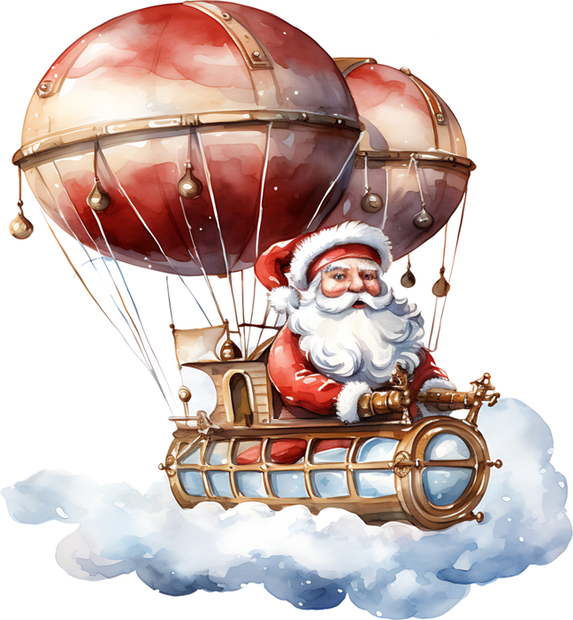 Motivtransfer 8782 Santa im Ballon
