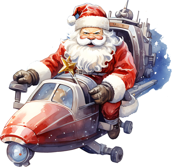 Motivtransfer 8785 Santa im Fahrzeug