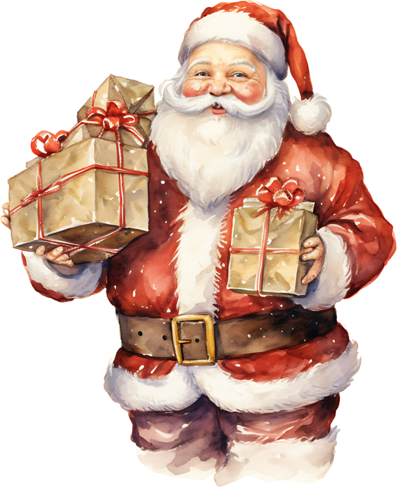Motivtransfer 8789 Santa verteilt Geschenke