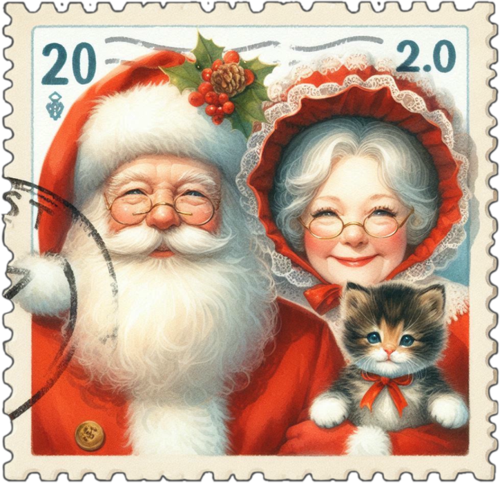 Motivtransfer 8815 Mr. And Mrs. Claus Briefmarke