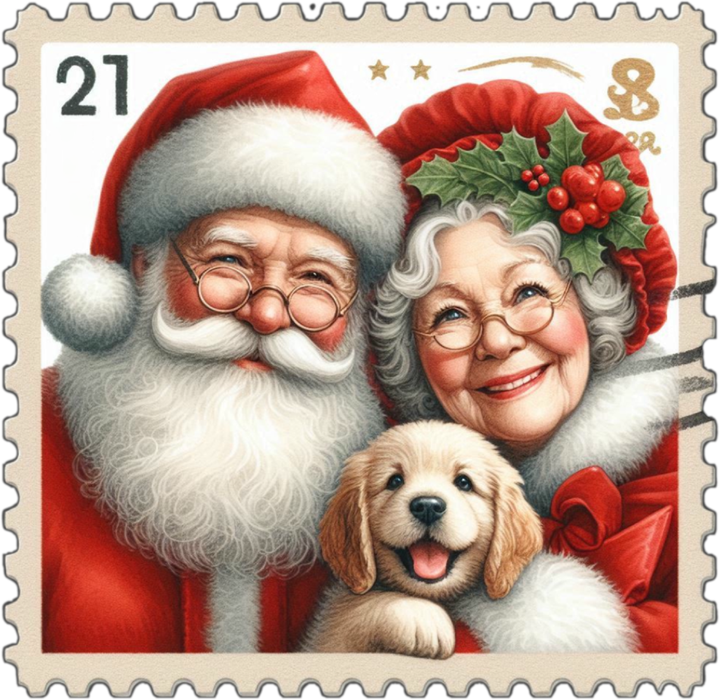 Motivtransfer 8831 Mr. And Mrs. Claus Briefmarke