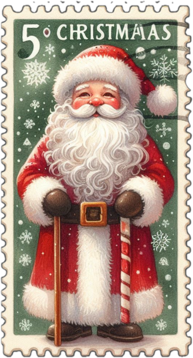 Motivtransfer 8832 Mr. And Mrs. Claus Briefmarke