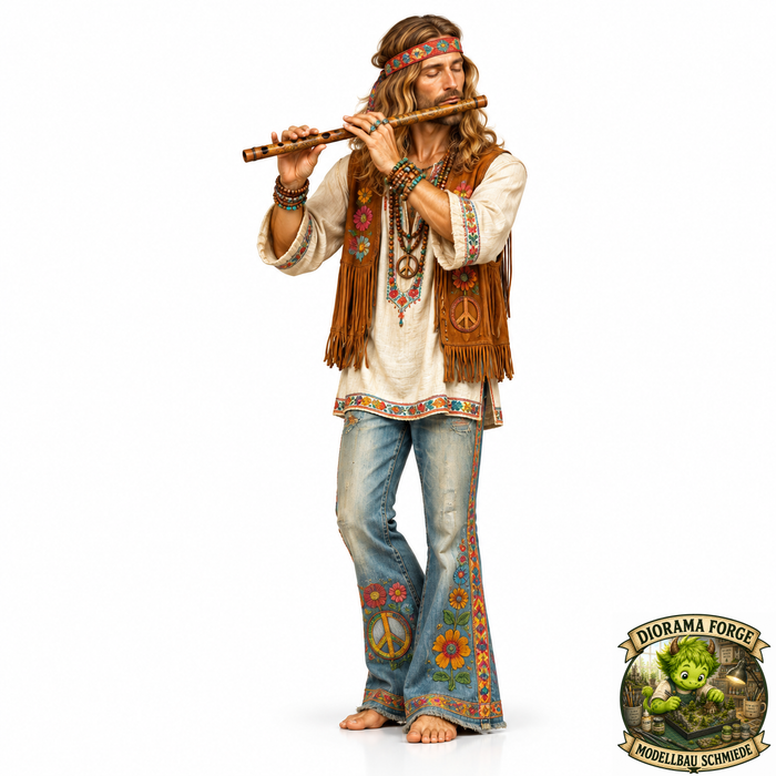 Hippie spielt Flöte - (DF-886)
