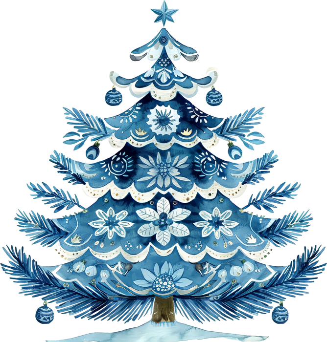 Motivtransfer 8876 Skandinavische Weihnachten Baum