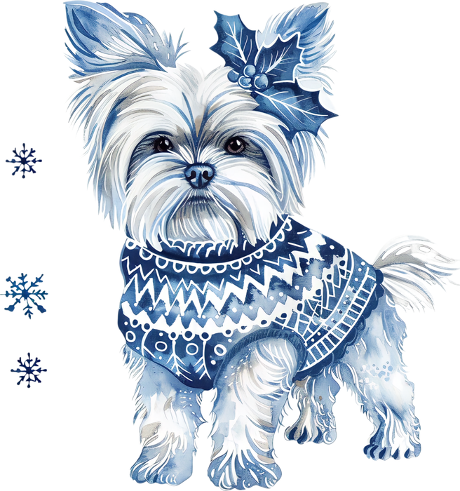 Motivtransfer 8889 Skandinavische Weihnachten Hund