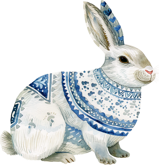 Motivtransfer 8903 Skandinavische Weihnachten Hase