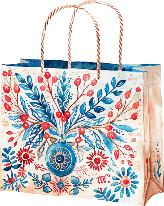 Motivtransfer 8906 Skandinavische Weihnachten Tasche