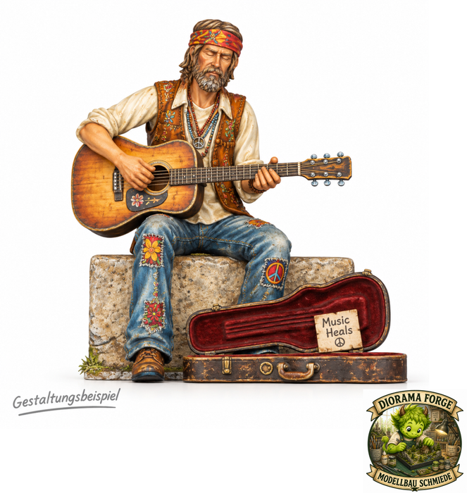 Hippie Strassenmusiker - (DF-890)