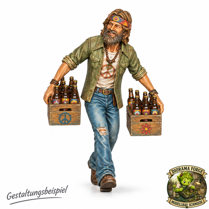 Hippie trägt Bierkisten - (DF-892)